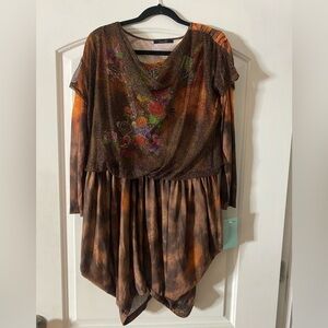 La Cite Brown Short Dress